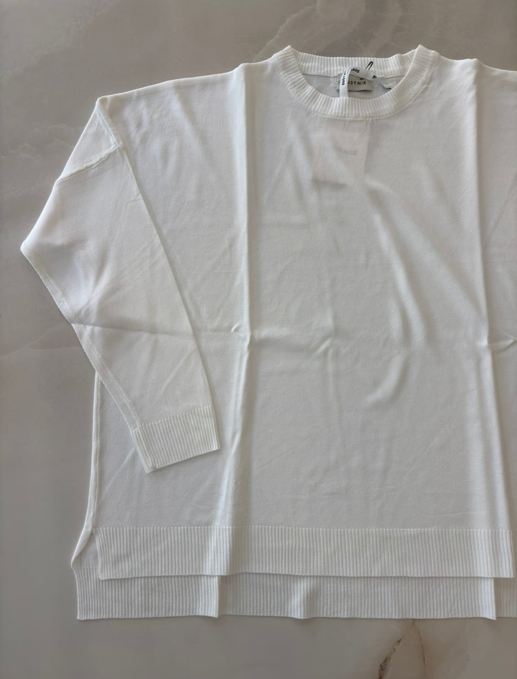 SUSY MIX - MAGLIA GIROCOLLO - K271 - BIANCA