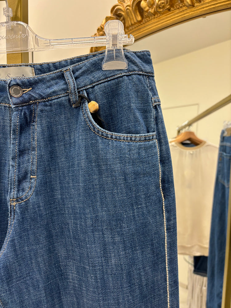 SOUVENIR - JEANS - DIAMANTINI - BLU