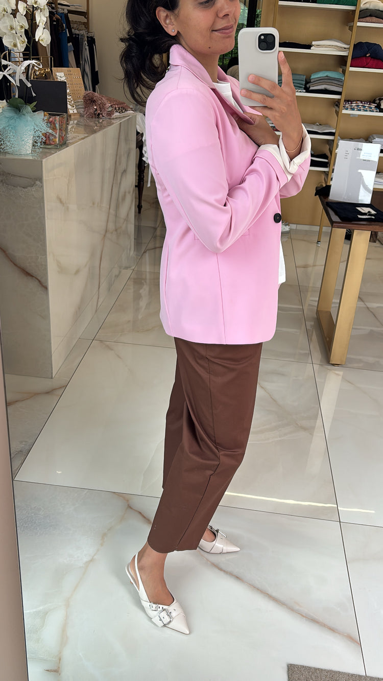 SOUVENIR - GIACCA REGINA MONOPETTO - ROSA