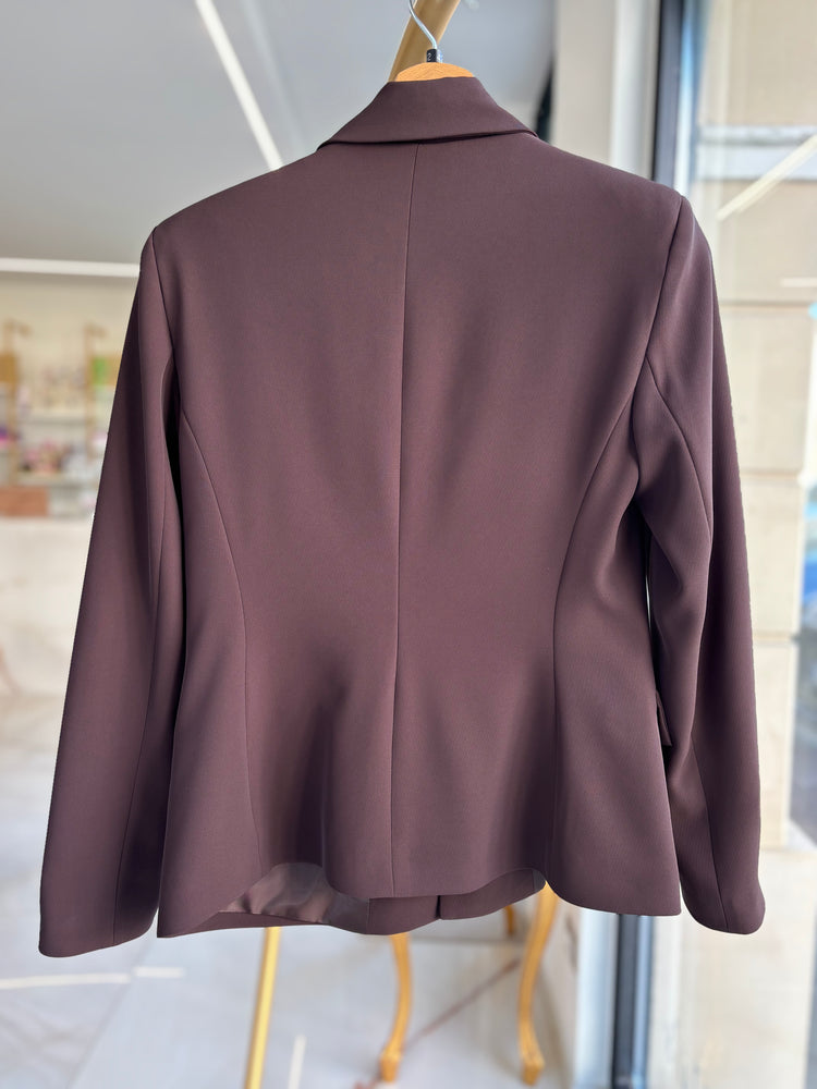ANGELA DAVIS - TAILLEUR SUSANNE GIACCA - CIOCCOLATO