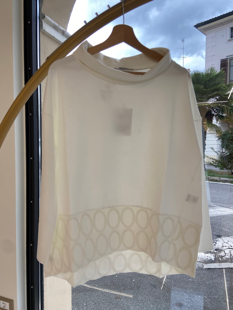 DANIEL & MAYER - MAGLIA RICAMO - BIANCA