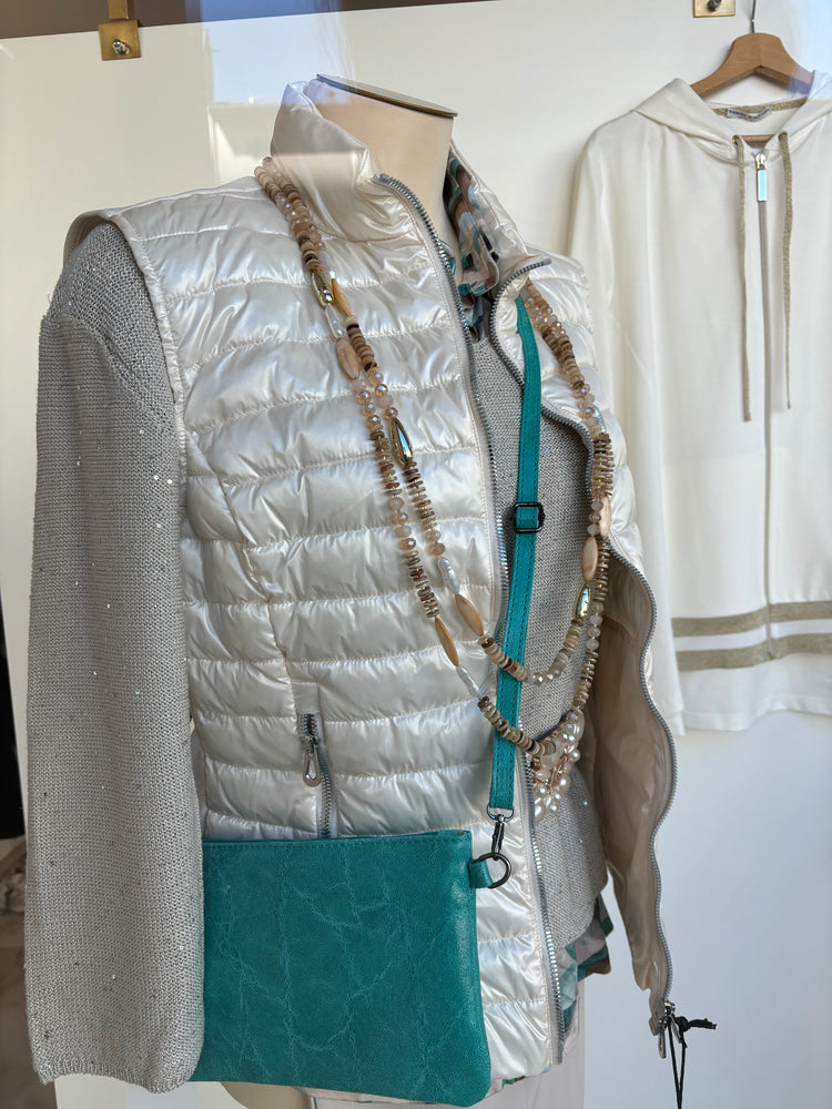 DANIEL & MAYER - GIUBBINO SMANICATO - BIANCO PERLA