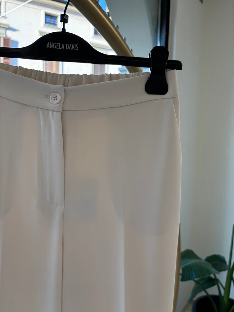 ANGELA DAVIS - PANTALONE CON COULISSE - PANNA
