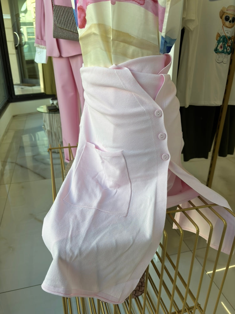 DANIEL & MAYER - CARDIGAN LUNGO - ROSA BABY
