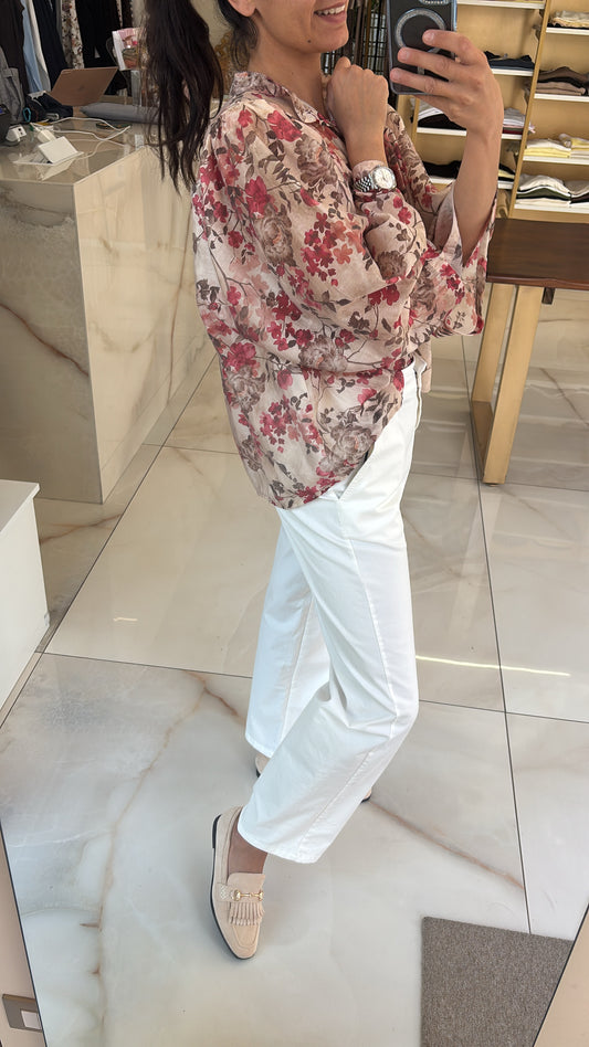 Susy mix - Camicia fantasia - gelsomino