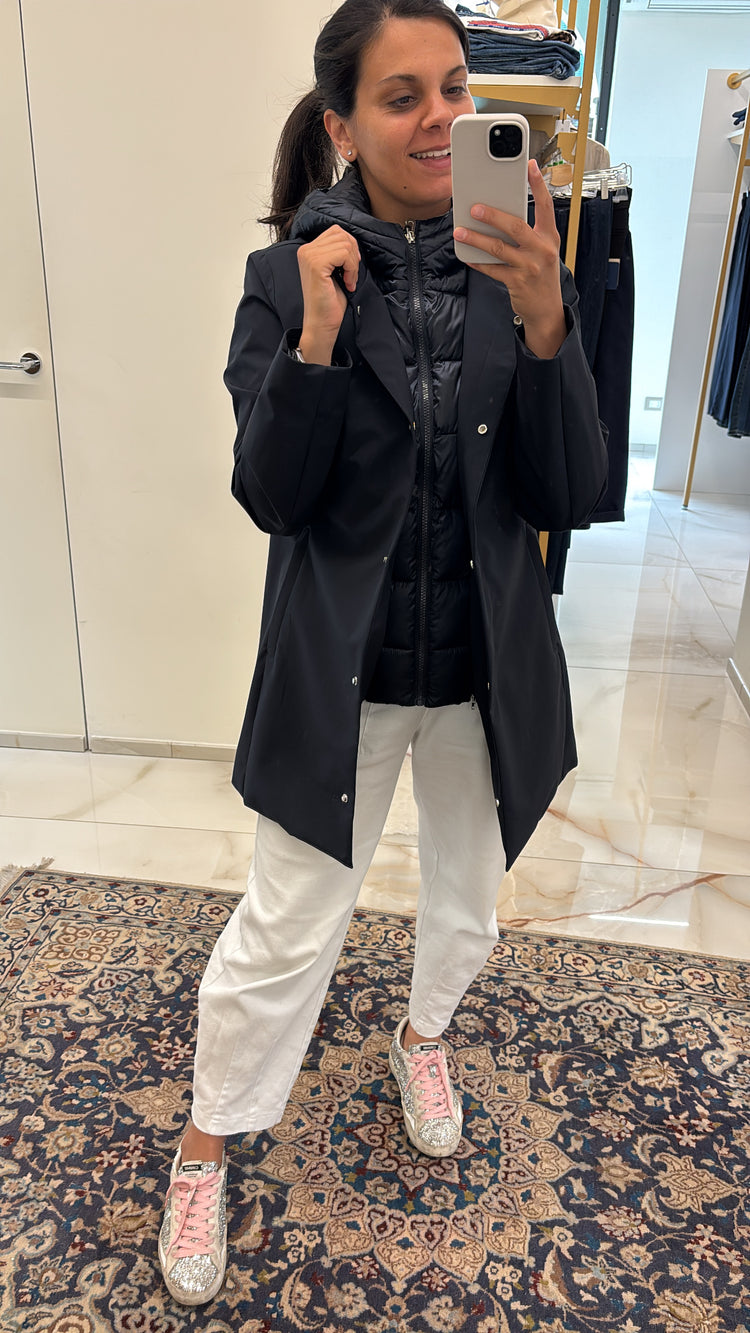 DANIEL & MAYER - GIUBBINO CON PIUMINO - BLU