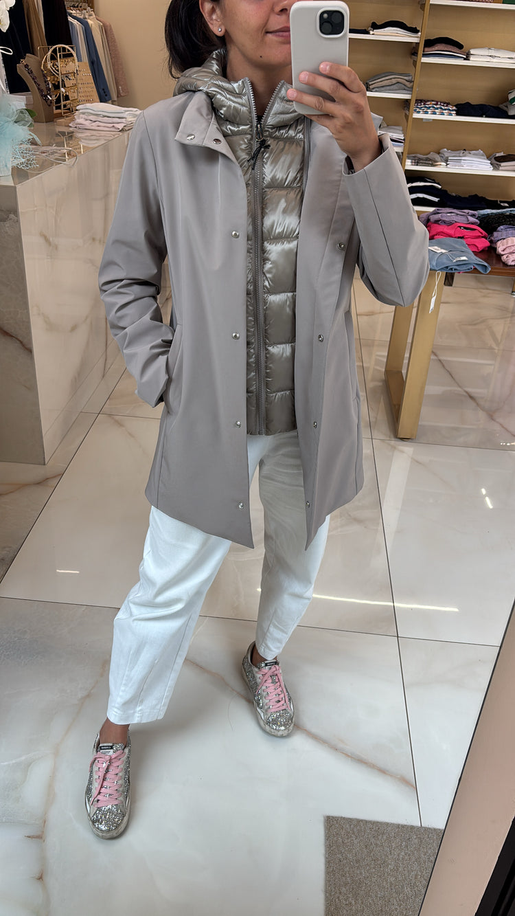 DANIEL & MAYER - GIUBBINO CON PIUMINO - BEIGE