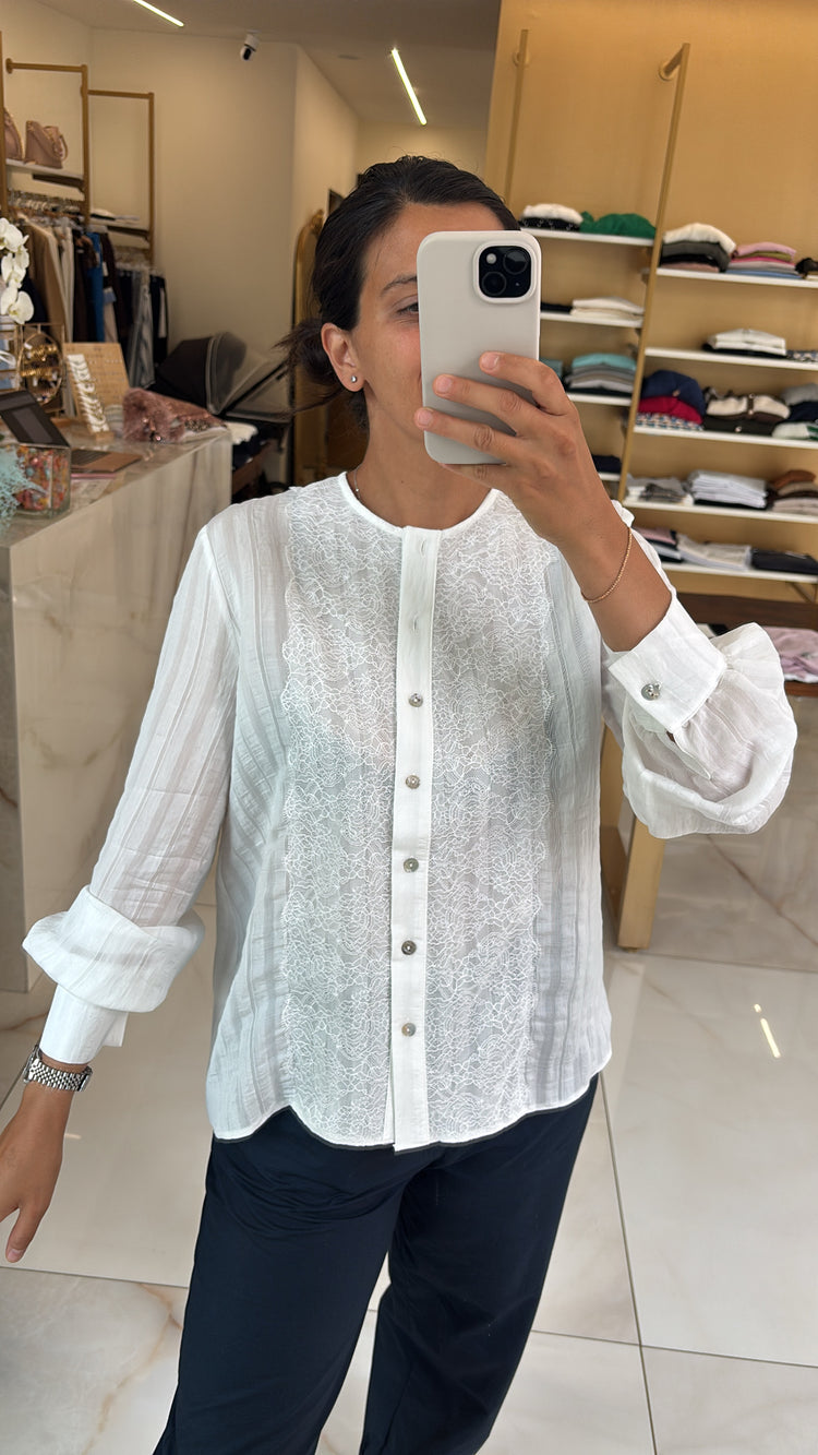 SUSY MIX - CAMICIA COREANA - BIANCA