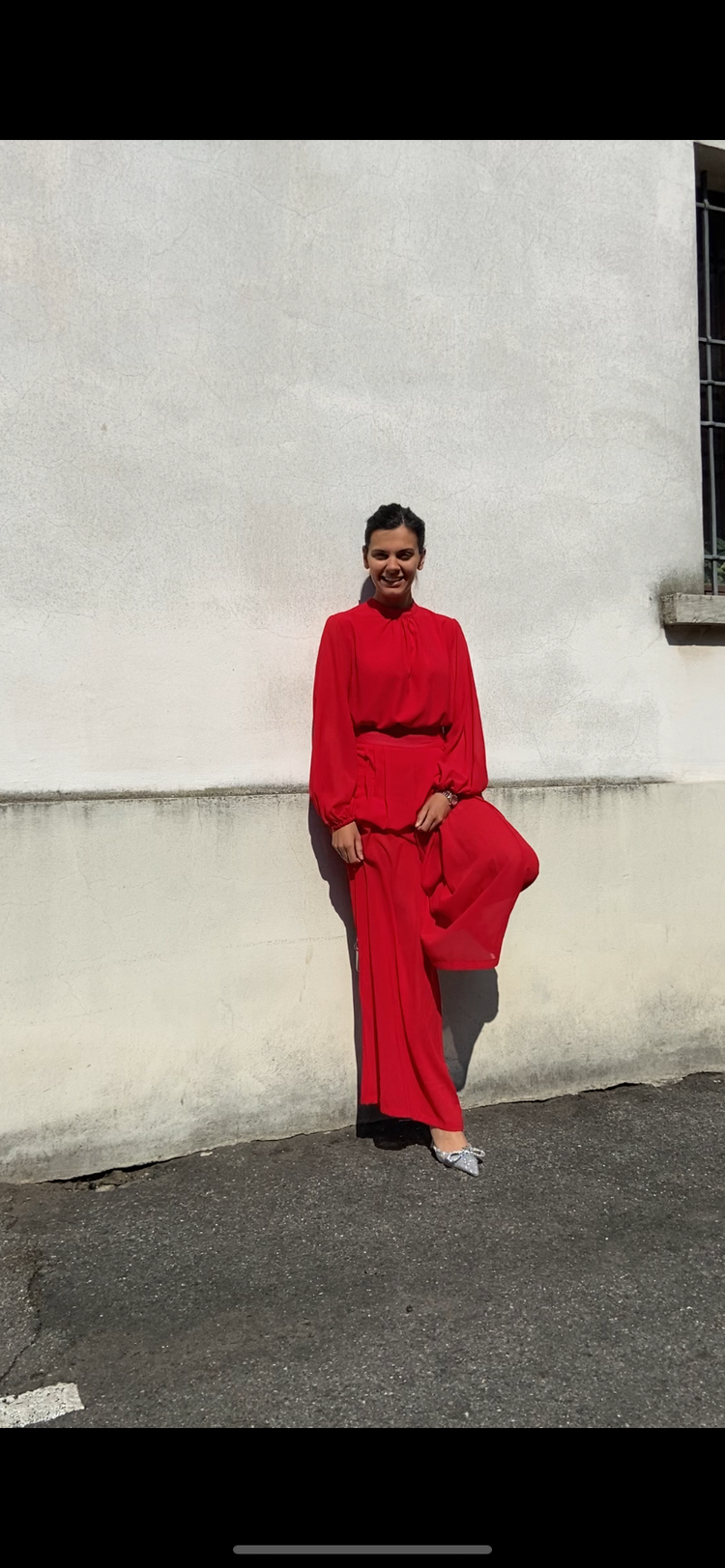 GIULIA NATI - PANTALONE MORBIDO - ROSSO