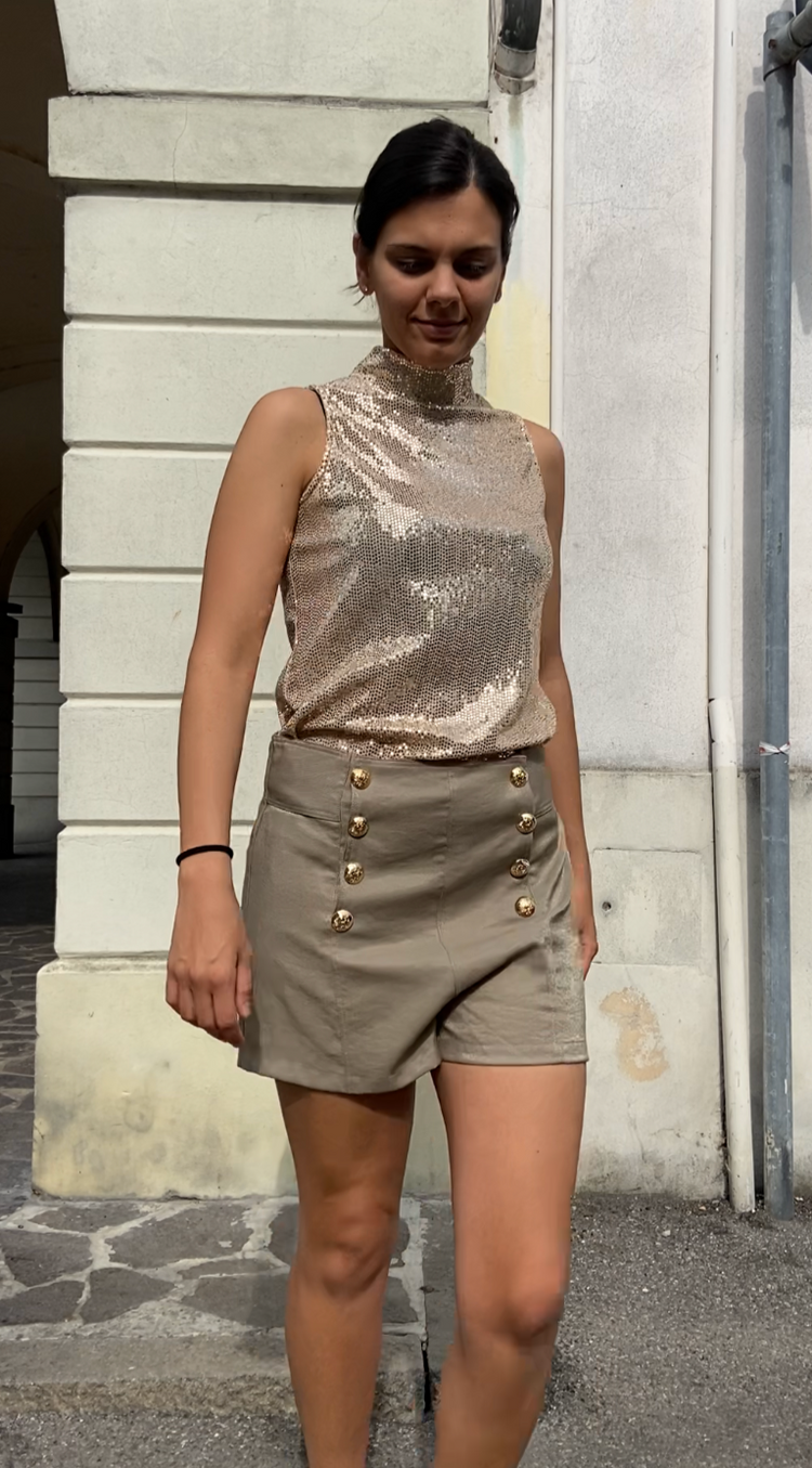 PANTALONI - STILE BALMAIN - SALVIA