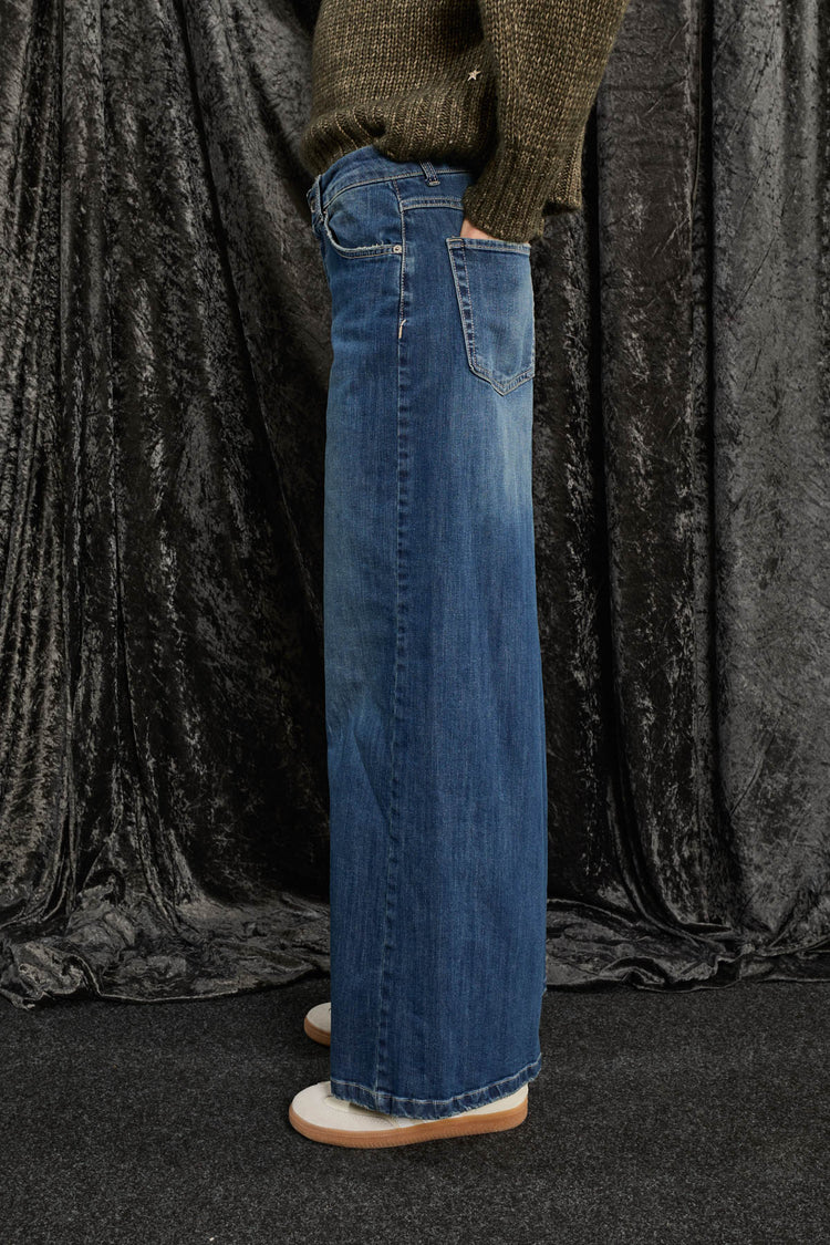 SOUVENIR - JEANS A PALAZZO - DENIM