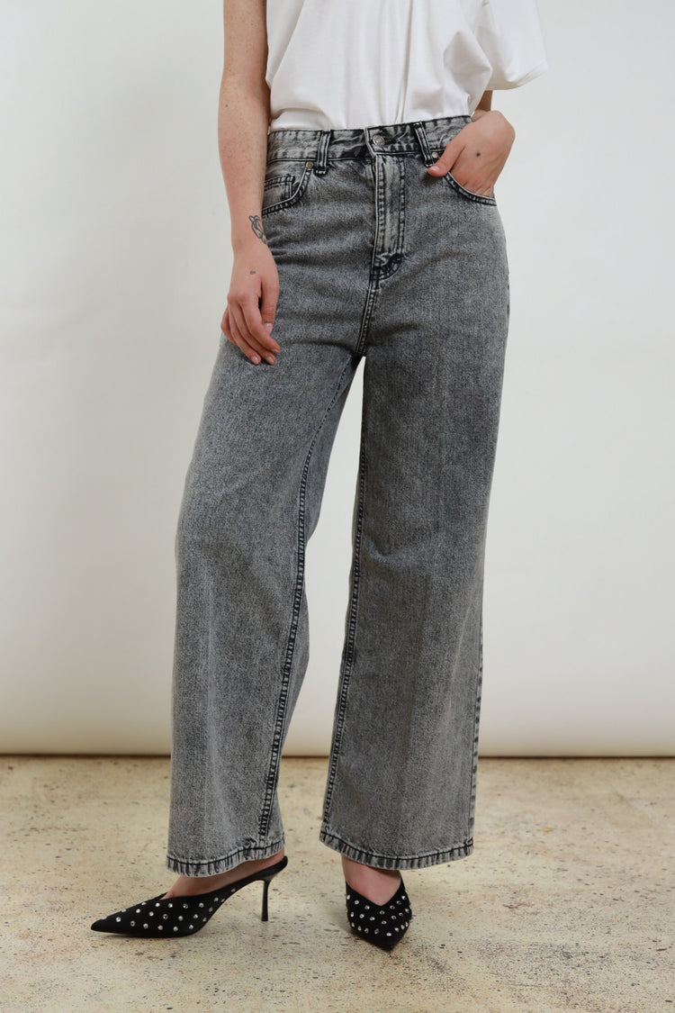 SUSY MIX - JEANS GAMBA DRITTA SLAVATI - GRIGIO