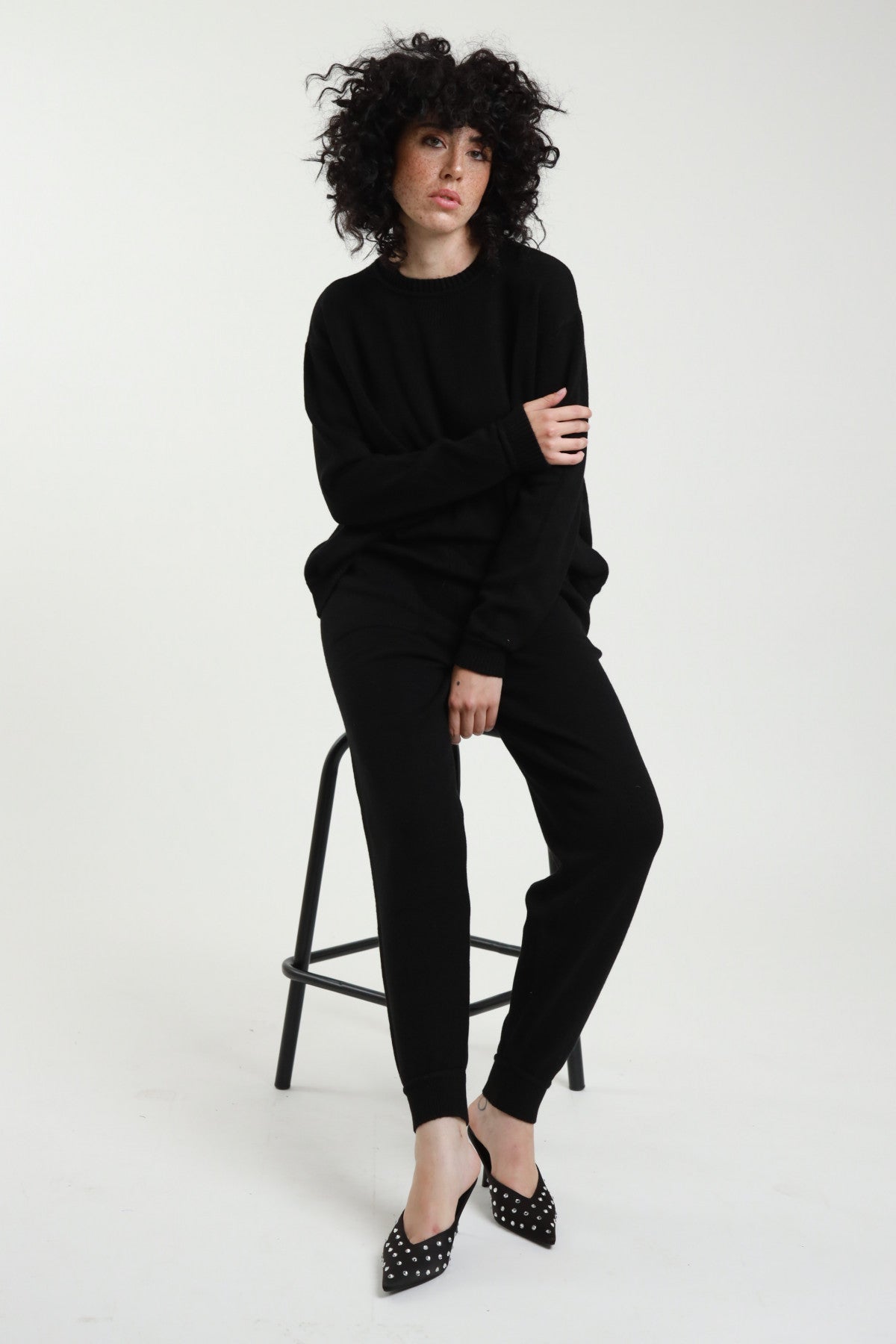 SUSY MIX COMPLETO MAGLIA GIROCOLLO PANTALONE NERO – IDILLI'S