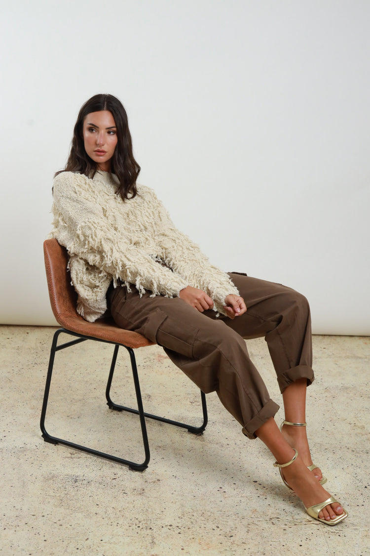 SUSY MIX - PANTALONE TASCONATO - MORO