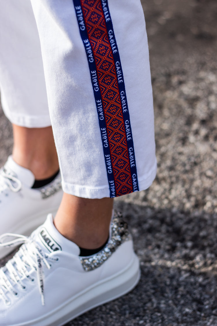GAELLE PARIS - JEANS - BIANCO