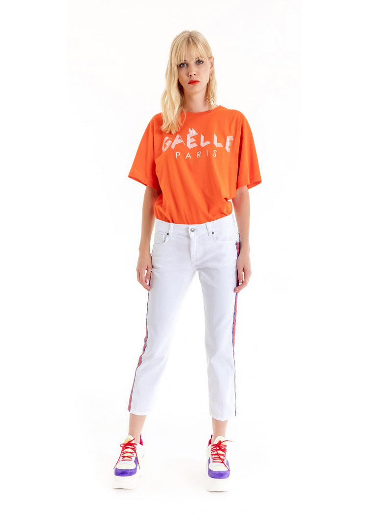 GAELLE PARIS - JEANS - BIANCO