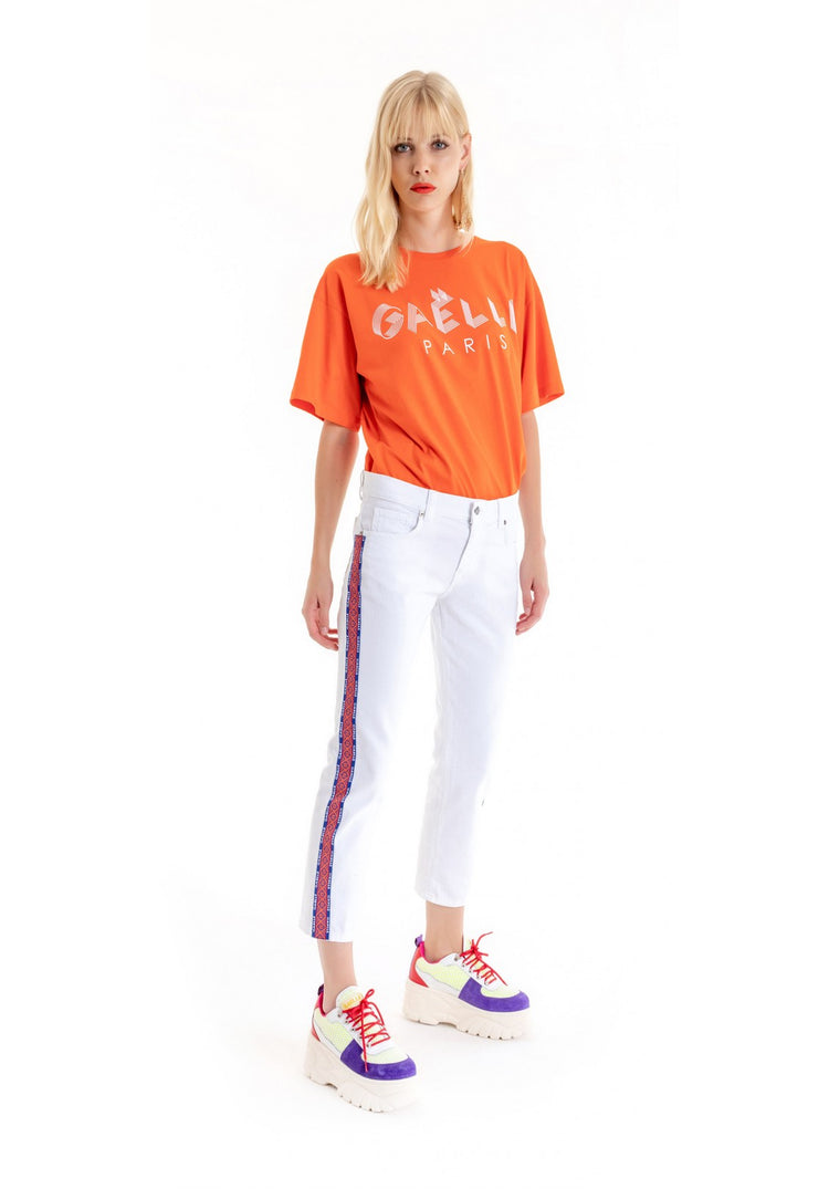 GAELLE PARIS - JEANS - BIANCO