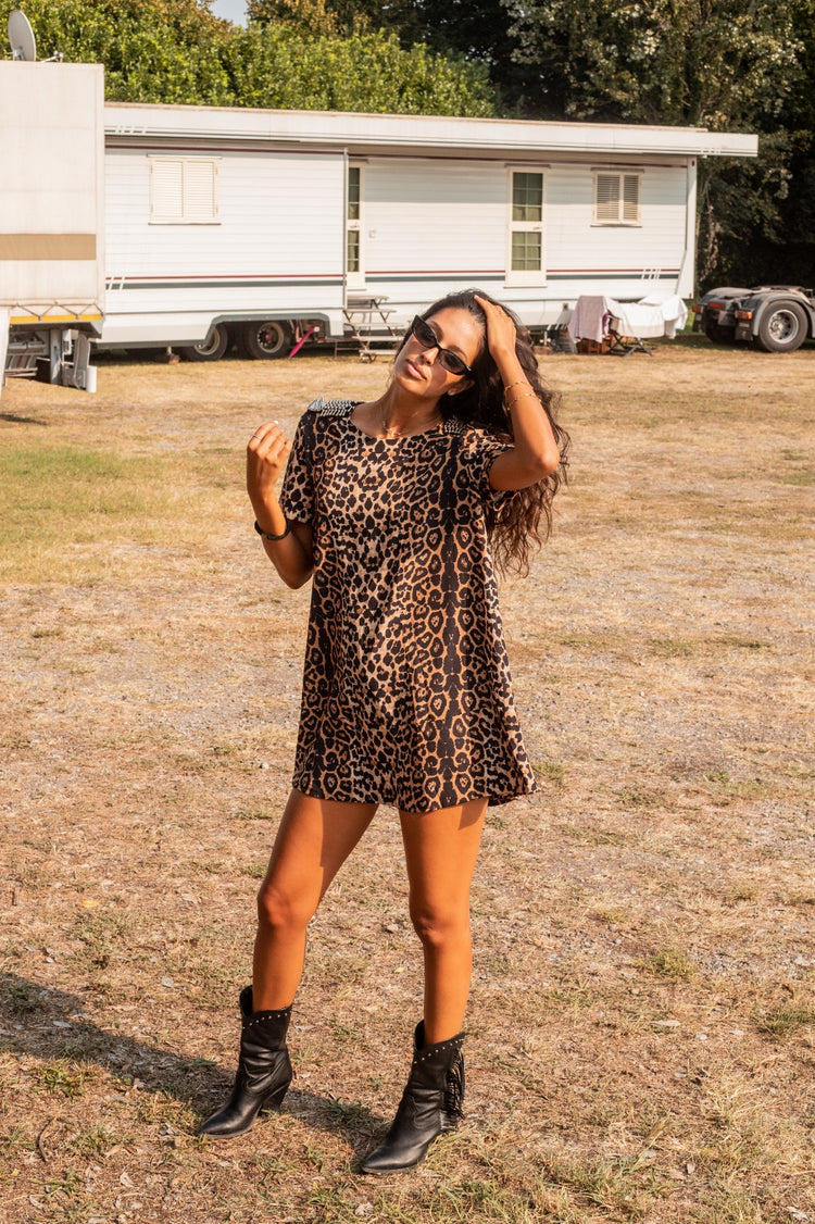 ODI ET AMO - VESTITO CHIFFON MACULATO