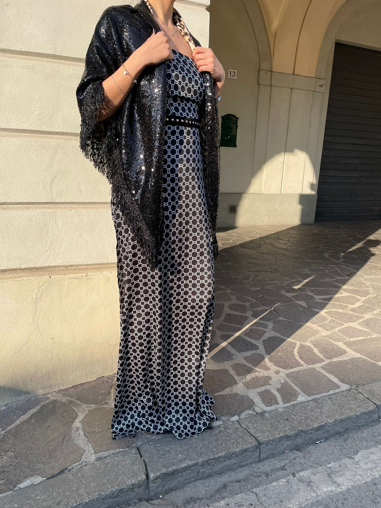 GIL SANTUCCI - ABITO NERO CON SPACCO