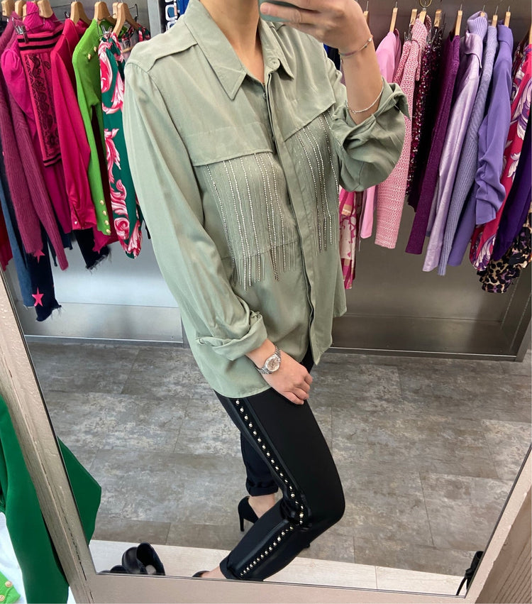ANNA ROCK MILANO - CAMICIA VERDE