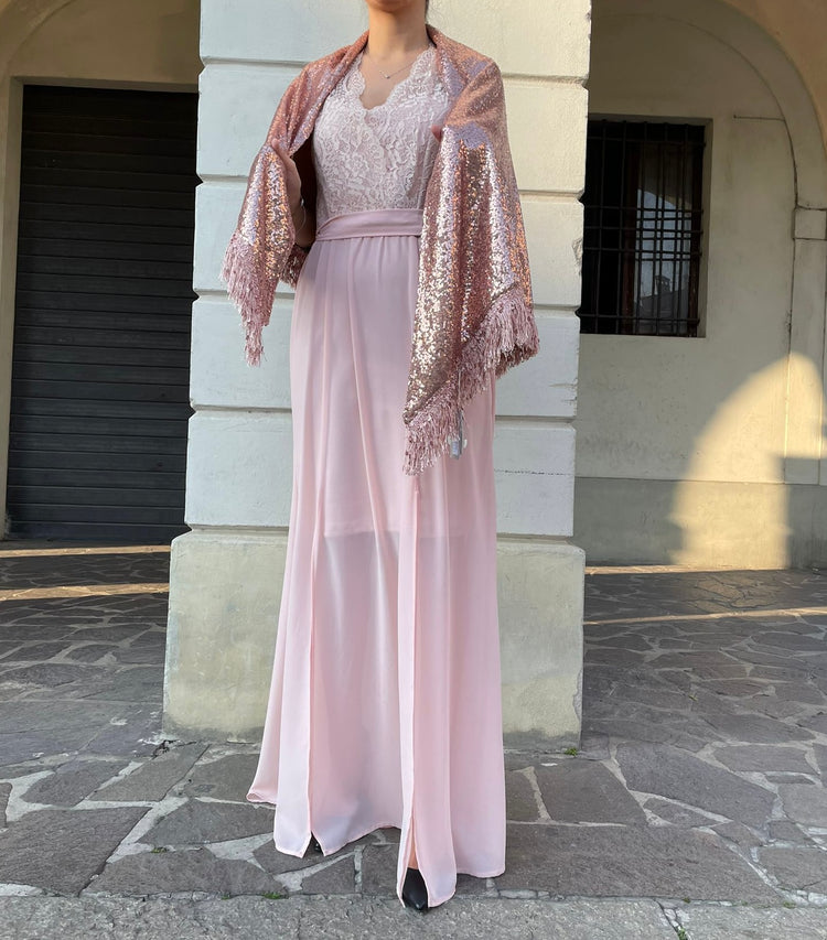 RINASCIMENTO - ABITO - ROSA CON PIZZO