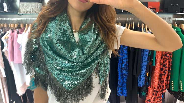 KATHERINA LORETTA - BRILLANTINI/LEOPARDATA - VERDE