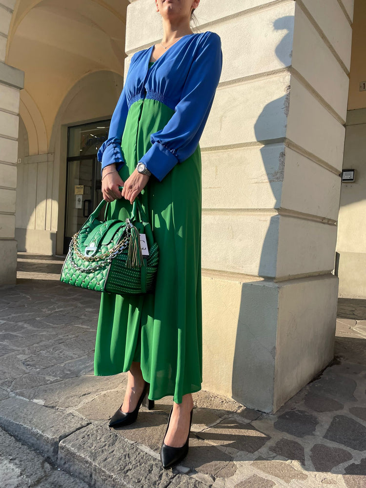 ABITO VERDE E BLU
