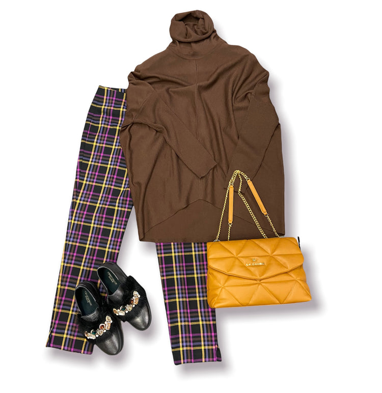 PANTALONE A QUADRETTI - TG 48 - 50