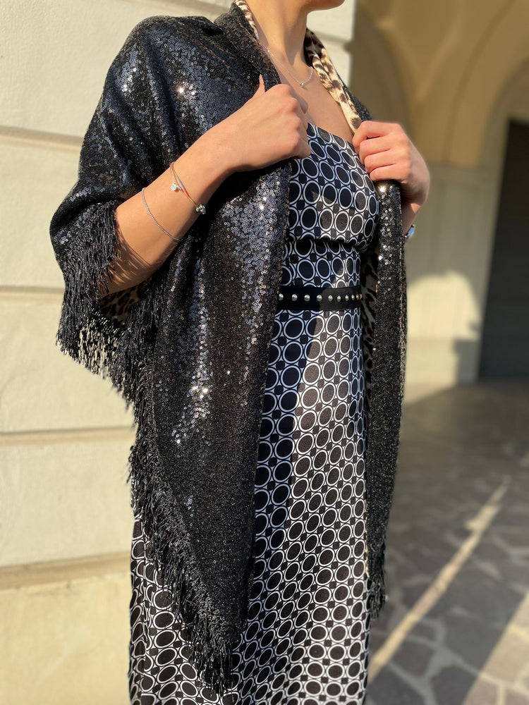 GIL SANTUCCI - ABITO NERO CON SPACCO