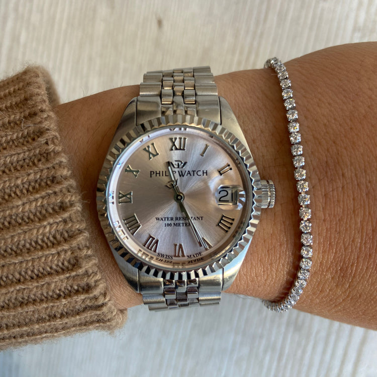 BRACCIALE - TENNIS BASICO MEDIO - ARGENTO