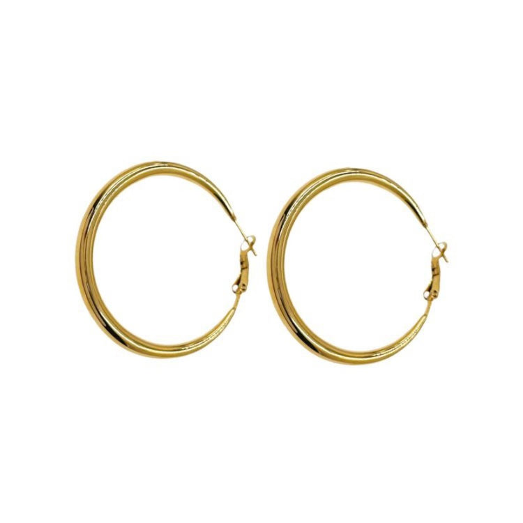 ORECCHINO - CERCHI 5cm - ORO GIALLO