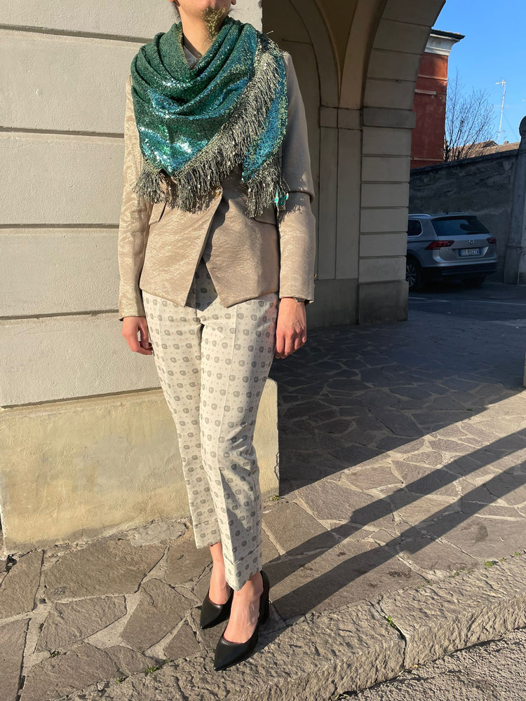 KATHERINA LORETTA - BRILLANTINI/LEOPARDATA - VERDE