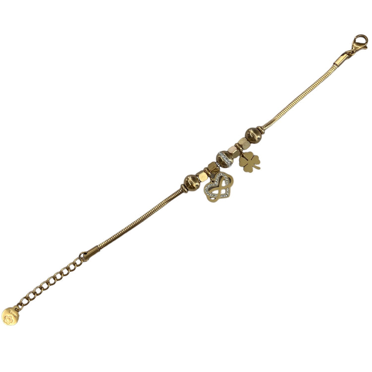 BRACCIALE - TENNIS ORO - LOVE