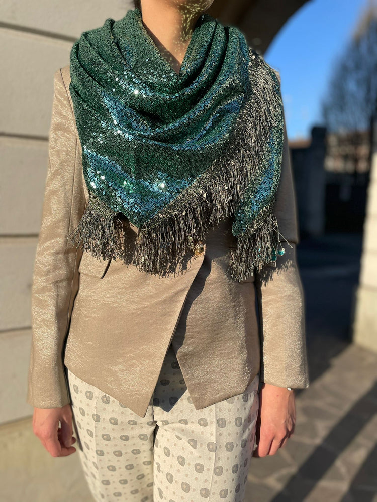 KATHERINA LORETTA - BRILLANTINI/LEOPARDATA - VERDE