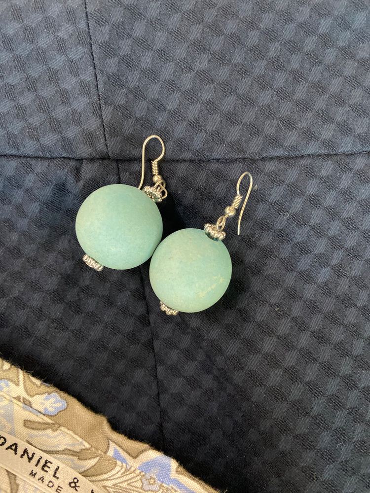 ORECCHINO - SFERA - CELESTE