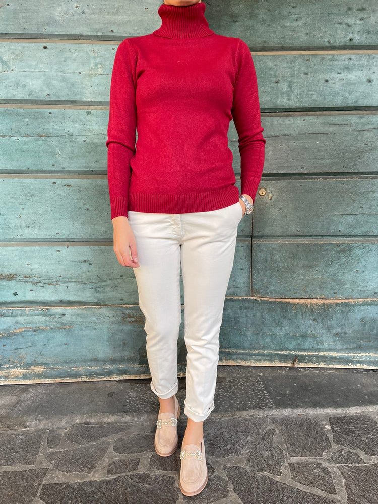 PANTALONE SKINNY - PANNA