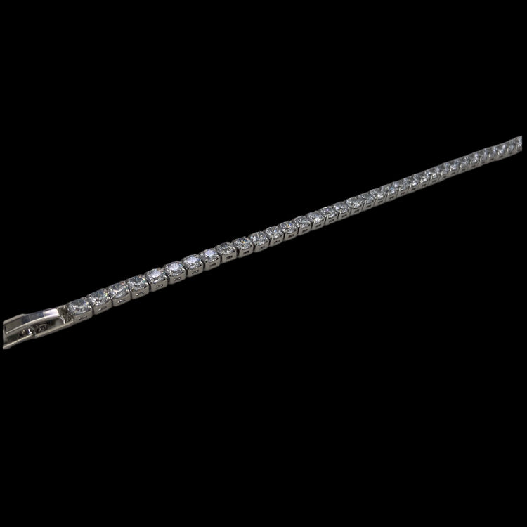 BRACCIALE - TENNIS BASICO GRANDE - ARGENTO