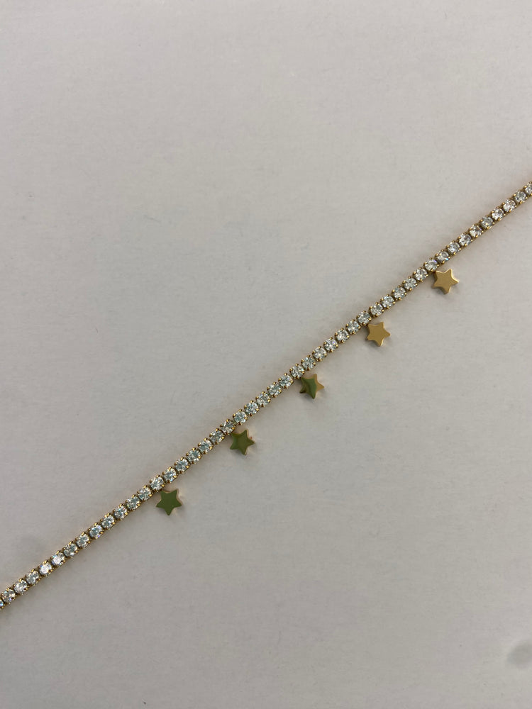 BRACCIALE - TENNIS ORO - STELLINE