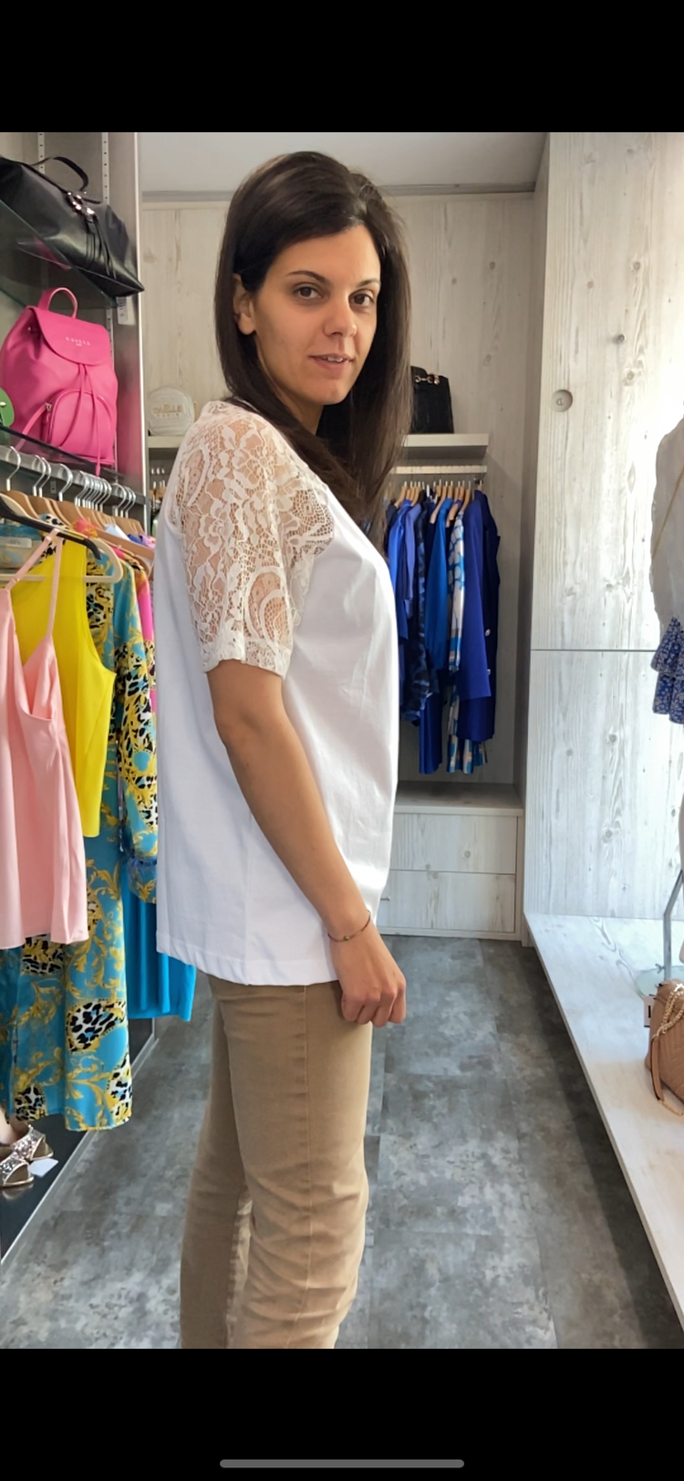 ODI ET AMO - T-SHIRT CON PERLE