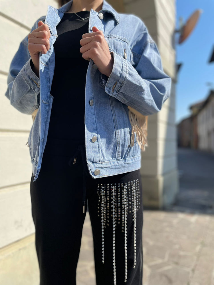 ODI ET AMO - PANTALONE FELPA CON BORCHIE LATERALI