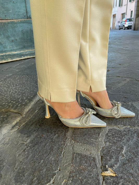 SANDALI HALLEY GLITTER - ARGENTO