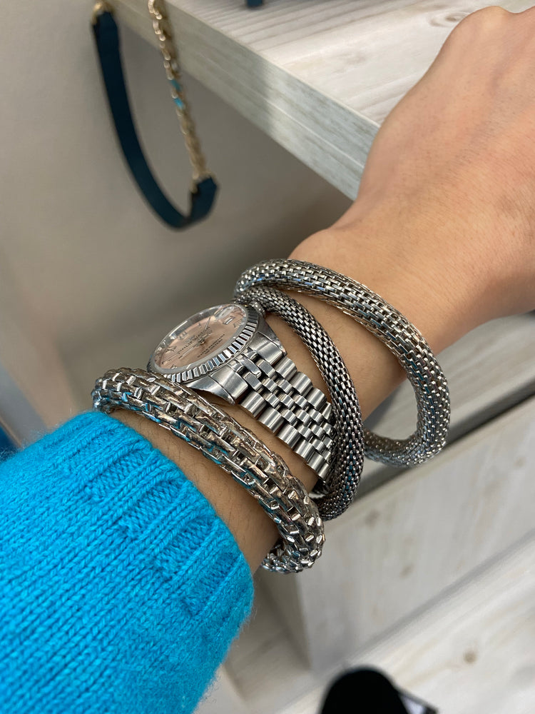 BRACCIALETTI MINIMAL - COLOR ARGENTO/RAME