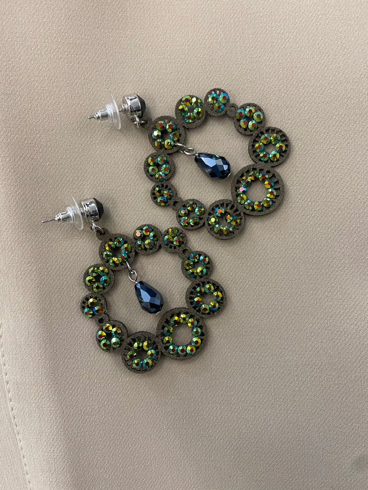 ORECCHINI - VERDE MILITARE