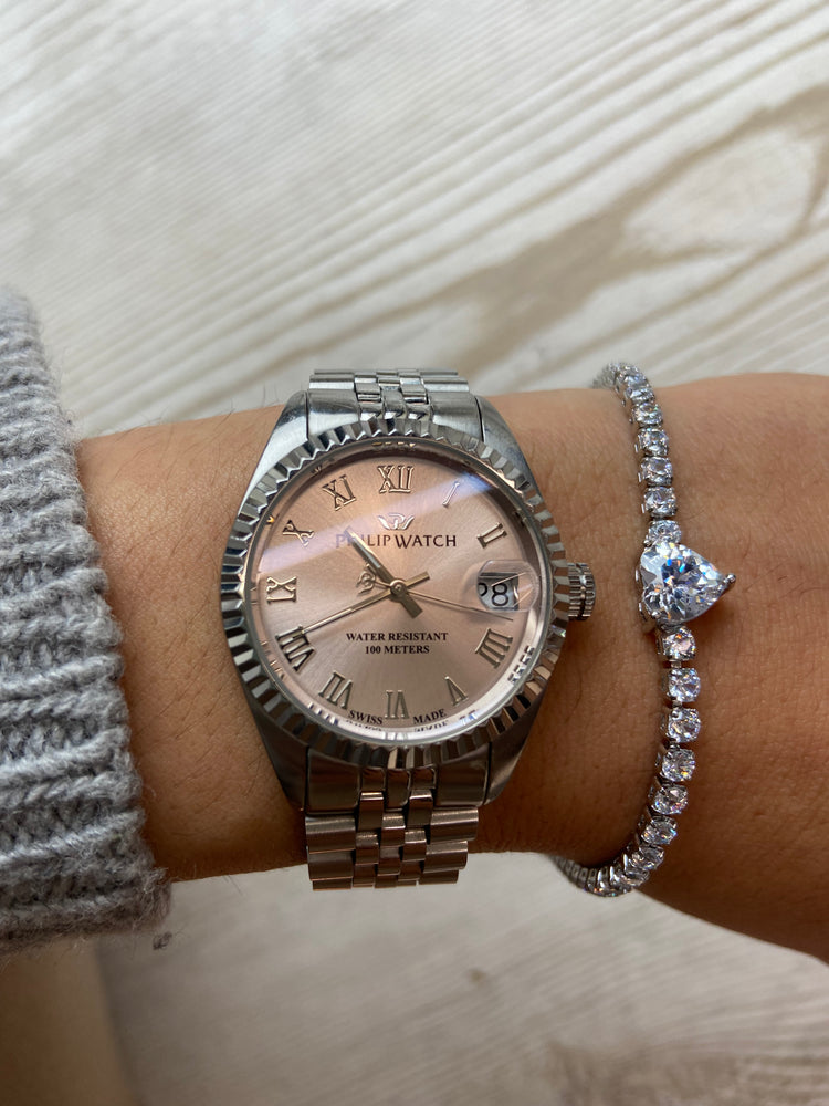 BRACCIALE - TENNIS CON CIONDOLO - CUORE