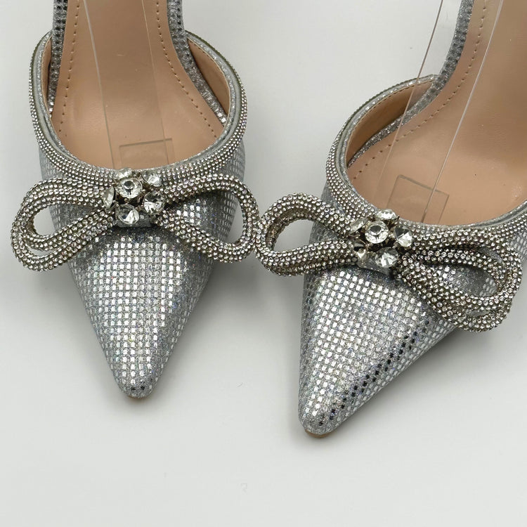 SANDALI HALLEY GLITTER - ARGENTO