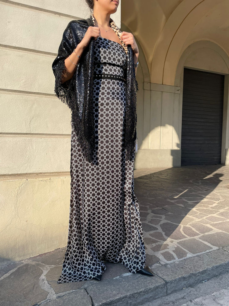 GIL SANTUCCI - ABITO NERO CON SPACCO