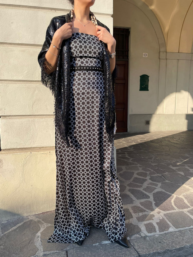 GIL SANTUCCI - ABITO NERO CON SPACCO