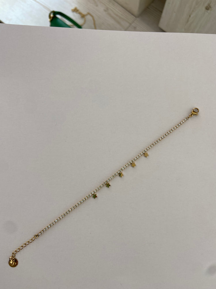 BRACCIALE - TENNIS ORO - STELLINE