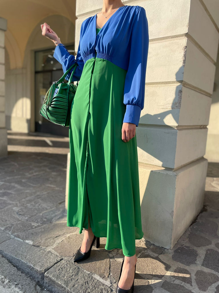 ABITO VERDE E BLU
