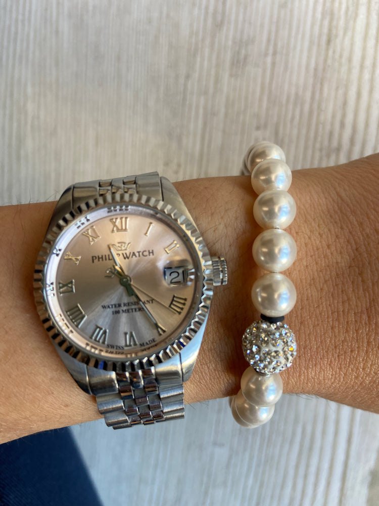 BRACCIALE - PERLE BIANCHE